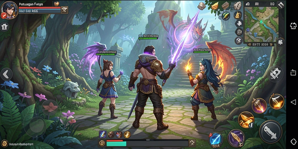 Tampilan gameplay API77 menampilkan pertarungan epik dan karakter yang menakjubkan.