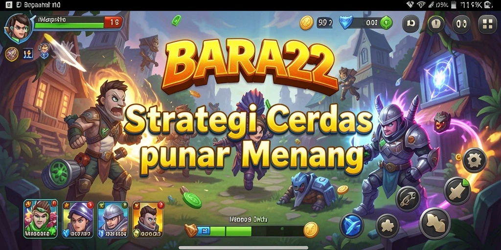 Gameplay BARA22 menunjukkan pertarungan strategi yang menegangkan.