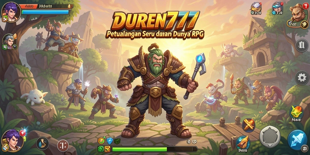 Tampilan gameplay RPG yang menakjubkan di DUREN777.