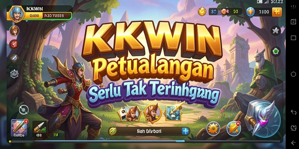 Tampilan gameplay <strong>KKWIN</strong> dengan petualangan yang mendebarkan.