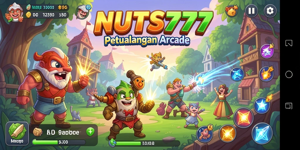 Tampilan screenshot dari gameplay seru NUTS777.