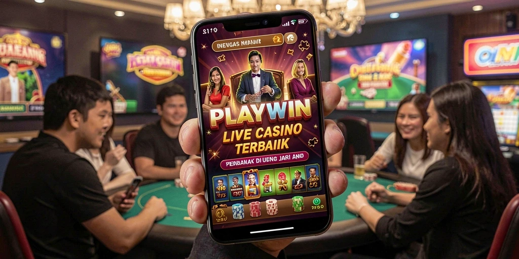 Tampilan gameplay Live Casino yang menegangkan dan interaktif di PLAYWIN.