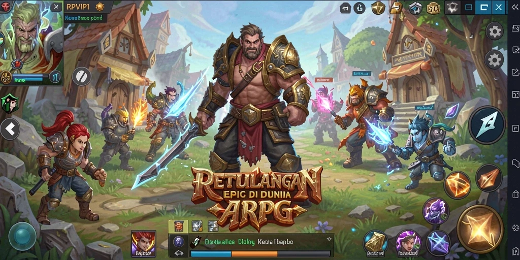 Screenshot gameplay RPVIP1 yang menampilkan aksi seru dalam petualangan ARPG.