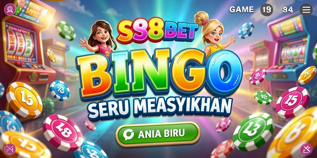 Screenshot utama gameplay Bingo SS88BET yang menarik dan interaktif.